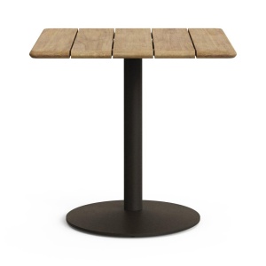 Masa bistro exterior maro/verde din lemn 80x80 cm Esilda Kave Home