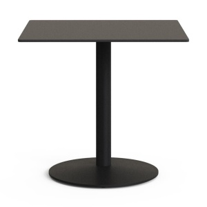 Masa bistro exterior neagra din metal 80x80 cm Esilda Kave Home