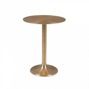 Masa de cafea aurie din metal 37 cm Hypnotising Gold Bold Monkey