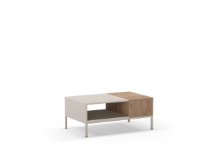 Masa de cafea crem din metal 56x90 cm Cailin The Home Collection