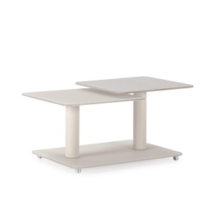 Masa de cafea crem din piatra 54x115 cm Elvi Trav The Home Collection