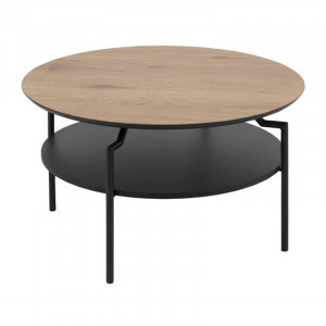 Masa de cafea din metal negru 80 cm Goldington Abi Quiet Object
