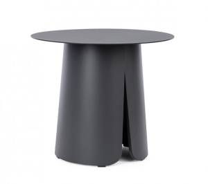 Masa de cafea exterior gri carbune din metal 45 cm Bryan Bizzotto