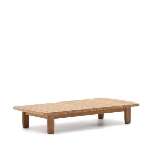 Masa de cafea exterior maro din lemn 70x140 cm Tirant Kave Home