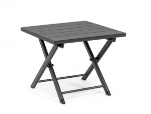 Masa de cafea exterior pliabila gri inchis din metal 43x44 cm Taylor Bizzotto