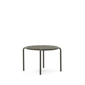 Masa de cafea exterior verde din metal 68 cm Joncols Kave Home