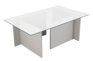 Masa de cafea gri din sticla 65x105 cm Vetrino The Home Collection