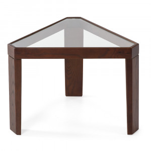 Masa de cafea maro din lemn 47x54 cm Savannah Thai Natura