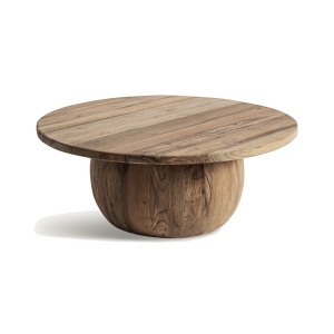 Masa de cafea maro din lemn 90 cm Erloy Vical Home