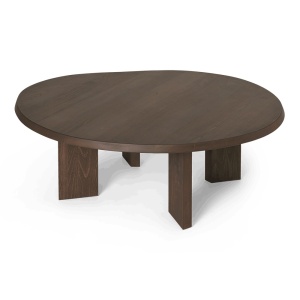 Masa de cafea maro inchis din lemn 107x108 cm Tarn Ferm Living