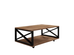 Masa de cafea maro/neagra 60x98 cm Refia The Home Collection