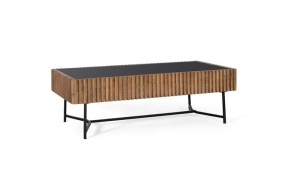 Masa de cafea maro/neagra din lemn 60x120 cm Grade Giner y Colomer