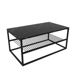 Masa de cafea neagra 55x95 cm Asude The Home Collection