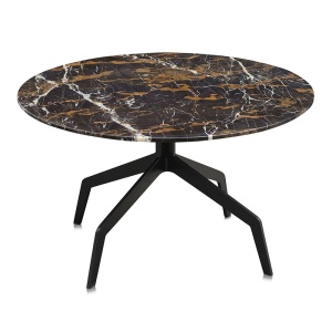 Masa de cafea neagra din marmura 70 cm Razor Versmissen
