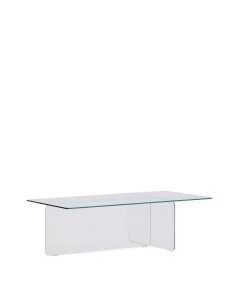 Masa de cafea transparenta din sticla 60x120 cm Zaren Kave Home