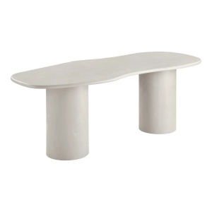 Masa dining bej din ciment 96x240 cm Maranola House Nordic