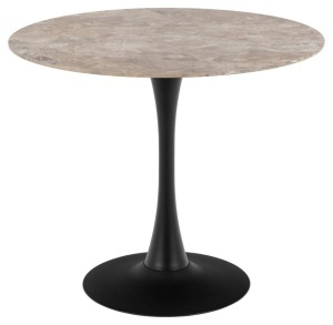 Masa dining din ceramica maro 90 cm Malta Aberta Quiet Object