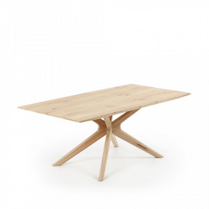 Masa dining din lemn stejar 180x90 cm Armande Kave Home