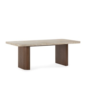 Masa dining din piatra bej 101x213 cm Susan Thai Natura