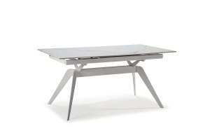 Masa dining extensibila alba din ceramica 90x160(220) cm Lula The Home Collection