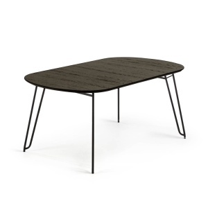 Masa dining extensibila din lemn 100x170(320) cm Milian Kave Home