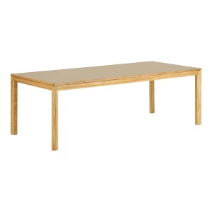 Masa dining extensibila din lemn maro/bej 100x220(270)(320)cm Bowen House Nordic