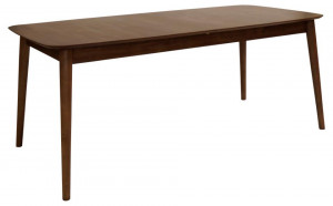 Masa dining extensibila din lemn maro inchis 90x180(219) cm Montreux Quiet Object