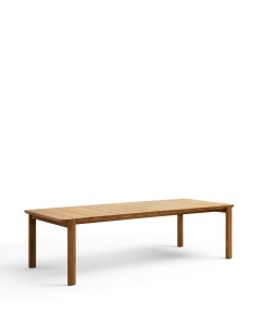 Masa dining exterior maro din lemn 102x220 cm Icaro Kave Home