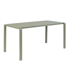 Masa dining exterior verde din metal 87x168 cm Vondel Zuiver