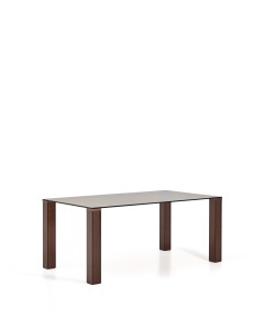 Masa dining maro din sticla 90x160 cm Adularia Kave Home