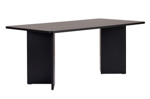 Masa dining neagra 90x180 cm Linza Nordure