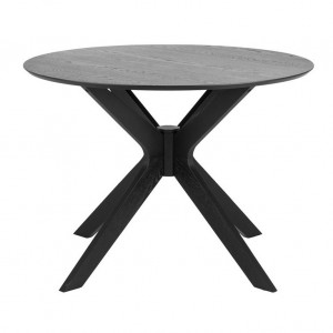 Masa dining neagra din lemn 105 cm Duncan Quiet Object