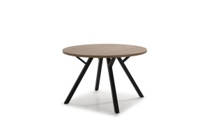 Masa dining neagra/maro din metal 120 cm Beni Quiet Object