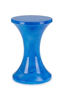 Masa laterala albastra din metal 30 cm Hedym Bizzotto