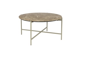 Masa laterala bej din marmura 60 cm Tooz Quiet Object