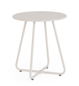 Masa laterala exterior bej nisipiu din metal 45 cm Jable Bizzotto