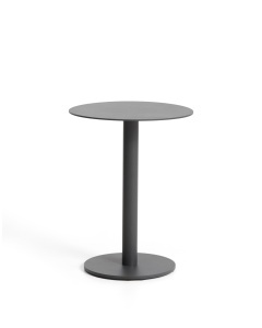 Masa laterala exterior gri grafit din metal 45 cm Asinara Kave Home