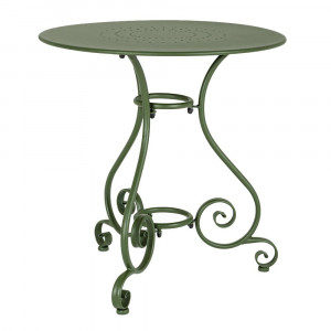 Masa laterala exterior verde din metal 70 cm Etienne Bizzotto