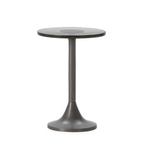 Masa laterala gri din metal 36 cm Anzac Thai Natura