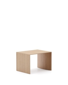 Masa laterala maro deschis din lemn 40x55 cm Litto Oak Kave Home