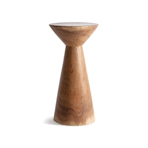 Masa laterala maro din lemn 22 cm Terlano Vical Home