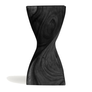 Masa laterala neagra din lemn 30x30 cm Yendi Vical Home