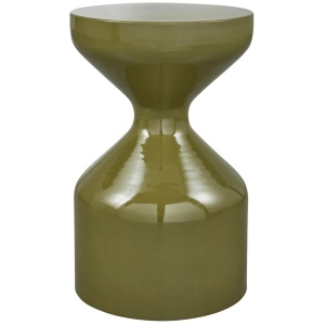 Masa laterala verde din metal 30 cm Floyd Woood