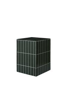 Masa laterala verde inchis din ciment 32x32 cm Pillar Ferm Living