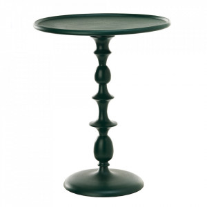 Masa laterala verde inchis din metal 46 cm Sorane Pols Potten