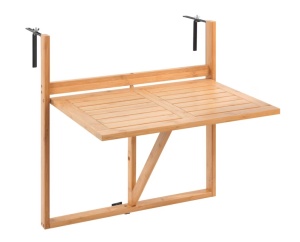 Masa plabila pentru balcon maro din bambus 42x61 cm Waikiki Wenko