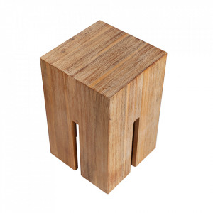 Masuta maro din lemn de salcam 30x30 cm Castle The Home Collection