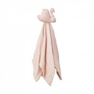 Muselina roz din bumbac organic Swan CamCam Copenhagen