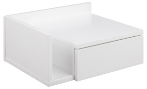 Noptiera alba din metal Ashlan Bolt Quiet Object