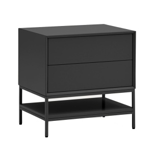 Noptiera neagra din metal Platt Teulat